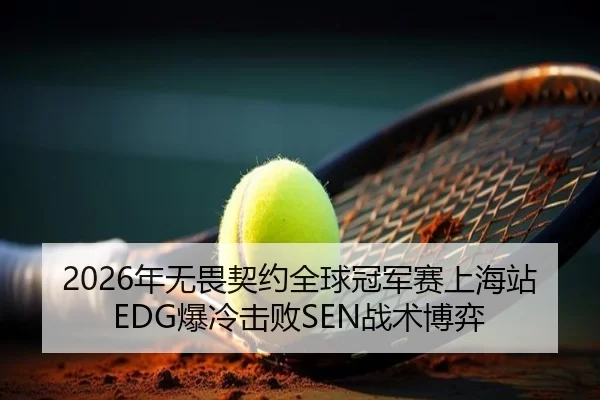 2026年无畏契约全球冠军赛上海站EDG爆冷击败SEN战术博弈